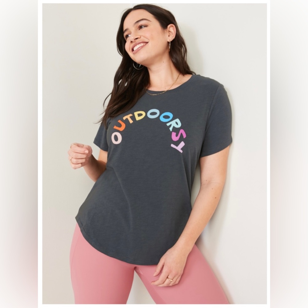 Lightly Worn Old Navy ‘Outdoorsy’ Graphic Tee - Women’s Plus Size 3x